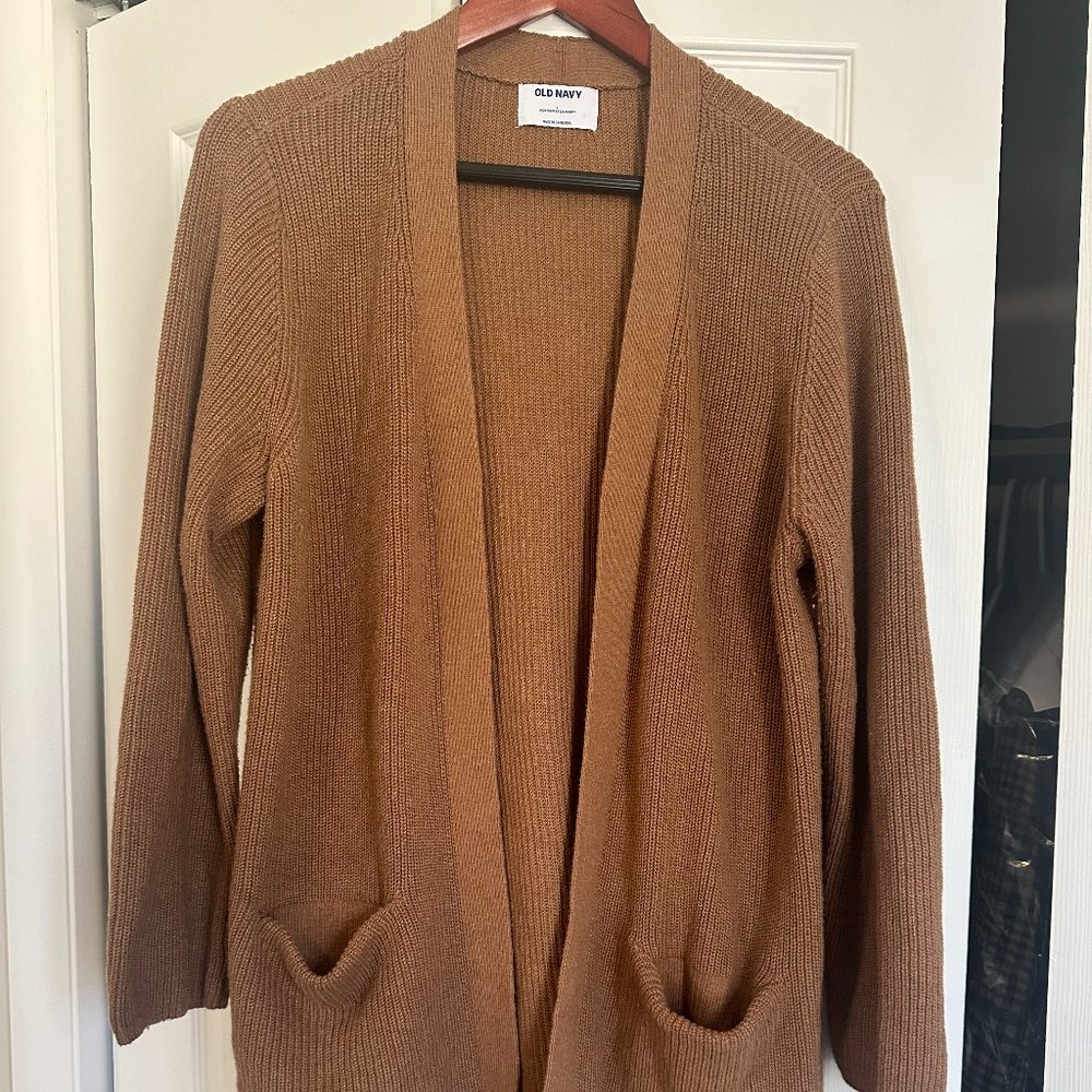 Cozy Camel Knit Cardigan